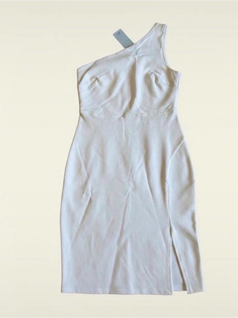 NWT Soprano One-Shoulder White Bodycon Dress Size M